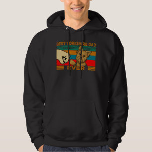 Sudadera Mejor Papá de Yorkshire Terrier Retro Vintage Puño