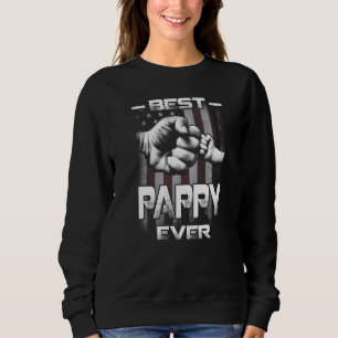 Sudadera Mejor Papá del Mundo Choque de puños Bandera de EE