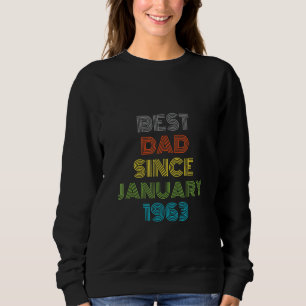 Sudadera Mejor Papá Desde Enero De 1963 Guay Present