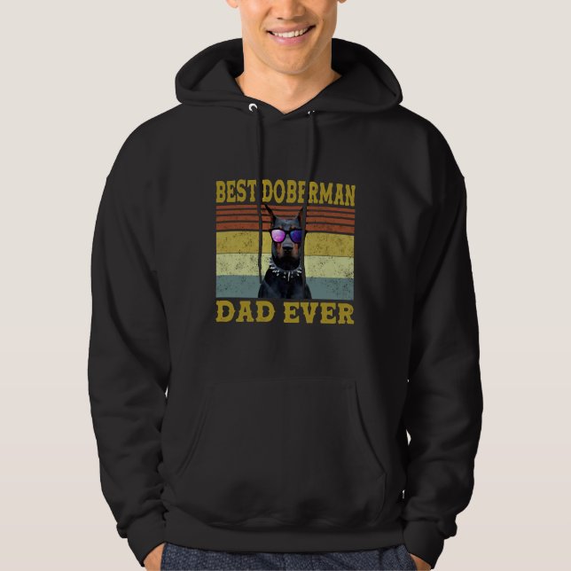 Sudadera Mejor Papá Doberman Nunca 98 (Anverso)