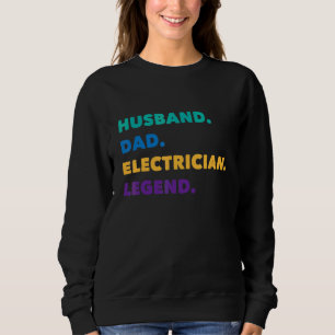 Sudadera Mejor Papá Electricista Ingeniero Eléctrico Día de