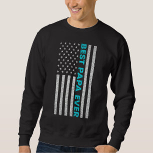 Sudadera Mejor Papa en el Día del Padre que nunca Usa Bande