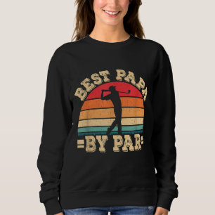 Sudadera Mejor Papa Gracioso Del Club De Golf Par Retro Vin