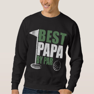 Sudadera Mejor Papá Gracioso Del Día Del Padre Par Golf Dad
