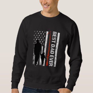 Sudadera mejor papá jamás bandera americana mejor para papá