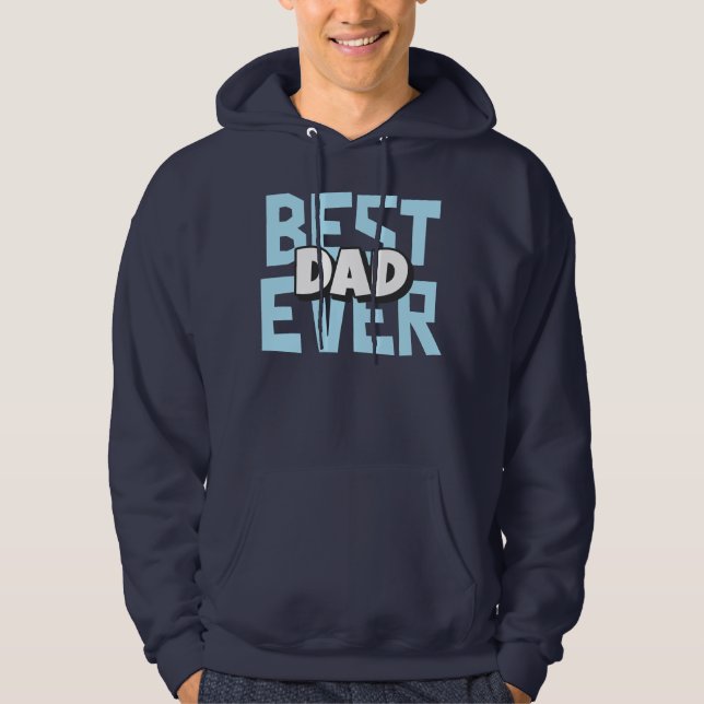 Sudadera Mejor Papá Nunca | Hoodie del Día del Padre (Anverso)
