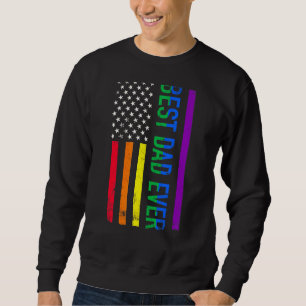 Sudadera Mejor Papá Nunca Lgbt Arcoiris Padre De Bandera Es