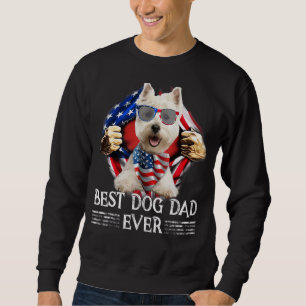 Sudadera Mejor Papá Oeste Que Nunca Bandera Estadounidense