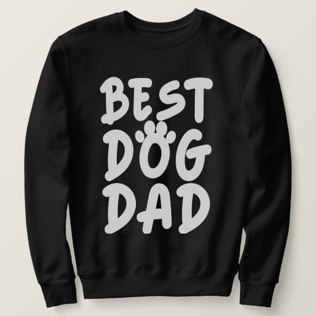 Sudadera Mejor Papá Perro (Anverso del diseño)