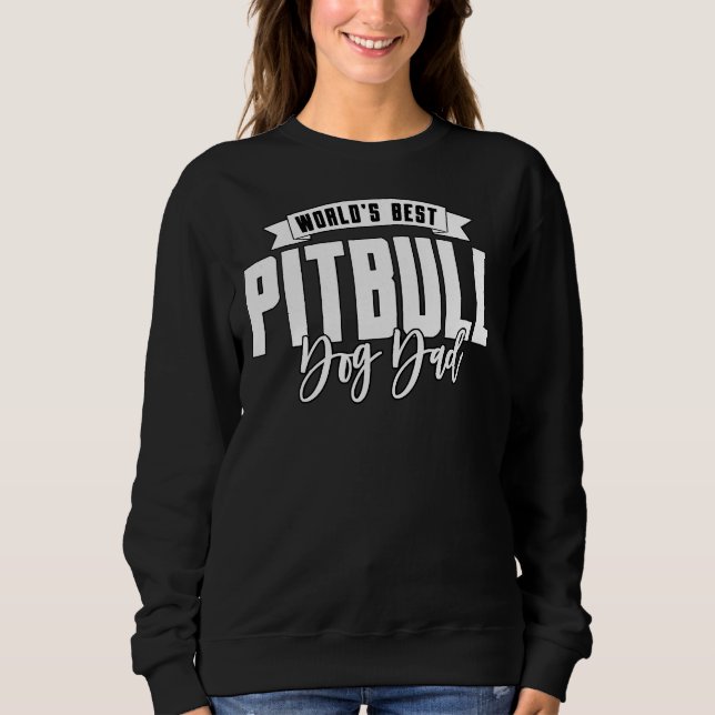 Sudadera Mejor Papa Perro de Pitbull (Anverso)