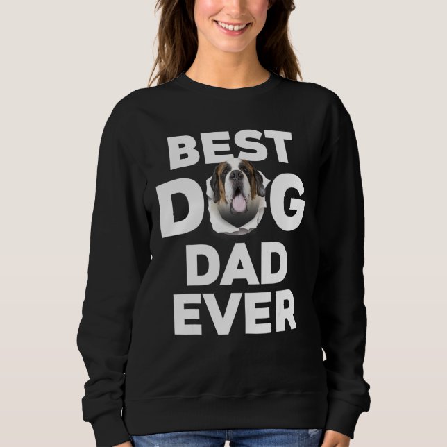 Sudadera Mejor Papá Perro De San Bernardo (Anverso)