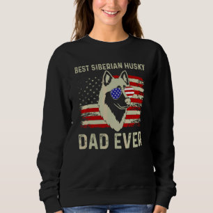 Sudadera Mejor Papá Perro de Todos los Tiempos Bandera de E