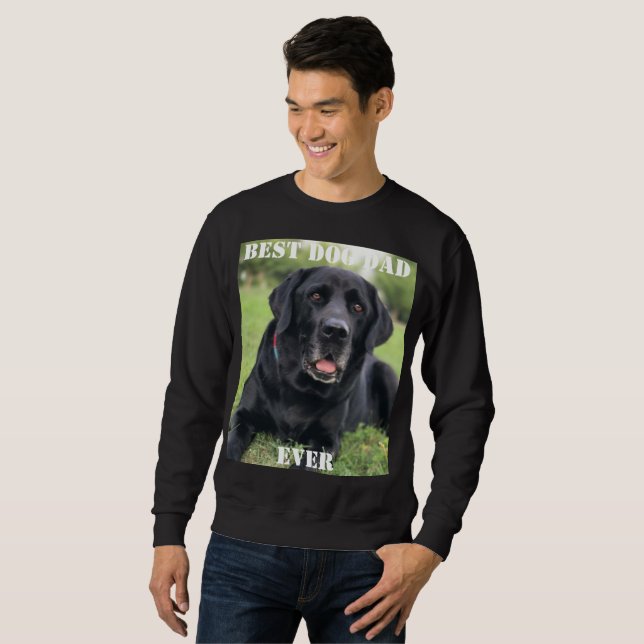 Sudadera Mejor Papá Perro Foto Perro Regalos Divertidos Mas (Anverso completo)