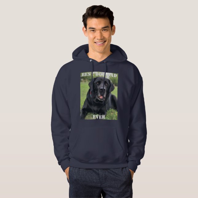 Sudadera Mejor Papá Perro Foto Perro Regalos Divertidos Mas (Anverso completo)