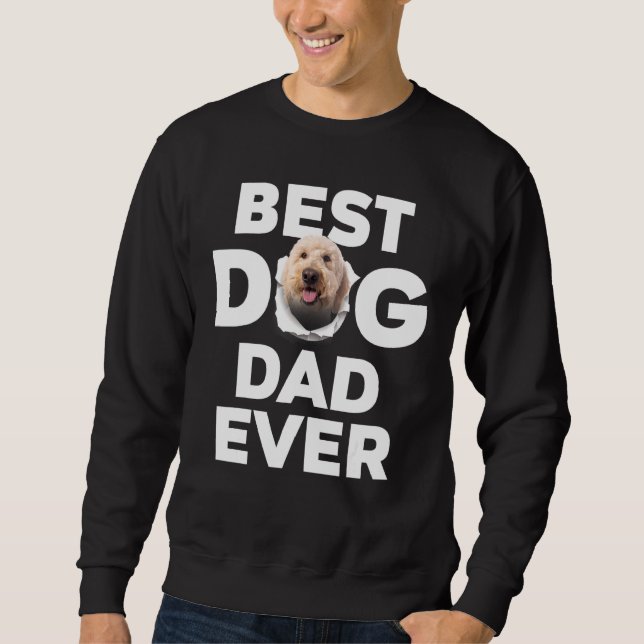 Sudadera Mejor Papá Perro Nunca Goldendoodle (Anverso)