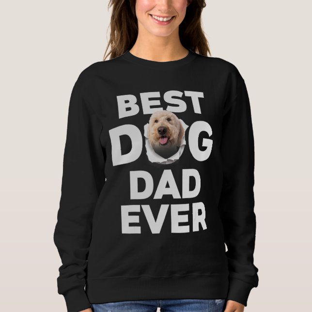 Sudadera Mejor Papá Perro Nunca Goldendoodle (Anverso)