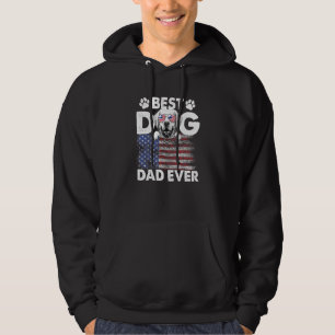 Sudadera Mejor Papá Perro Nunca Labrador Recuperar Bandera 