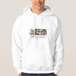 Sudadera Mejor Papá Perro - Personalizado de 3 Collages de 