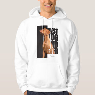 Sudadera Mejor Papá Perro Personalizado Foto de Mascota
