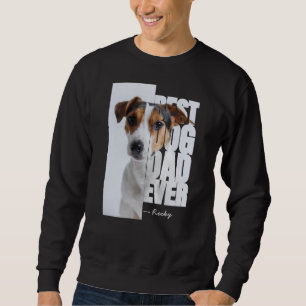 Sudadera Mejor Papá Perro Personalizado Foto & Nombre