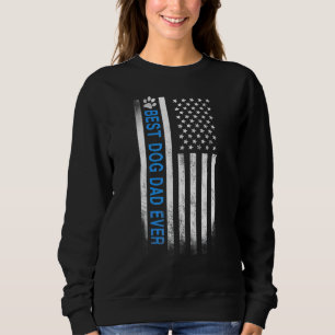 Sudadera Mejor Papá Perro Que Nunca Bandera Estadounidense 
