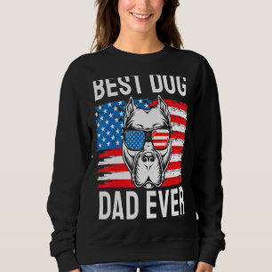 Sudadera Mejor Papá Perro Que Nunca Pit Bull Terrier Bander