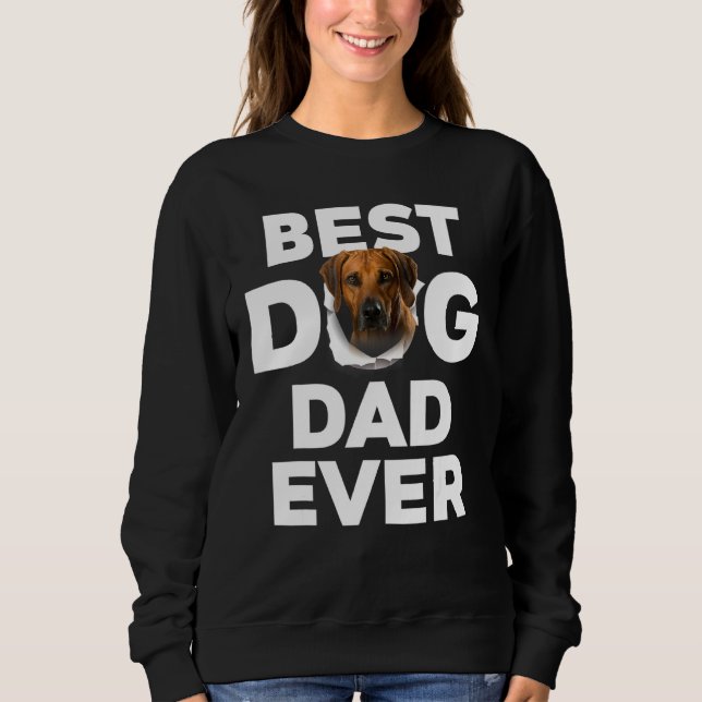 Sudadera Mejor Papá Perro Rhodesian Ridgeback (Anverso)