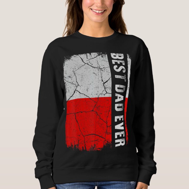 Sudadera Mejor papá polaco que nunca antes fue Día del Padr (Anverso)