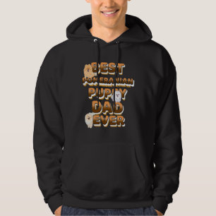 Sudadera Mejor Papá Pomerano Que Nunca Dorado Textos