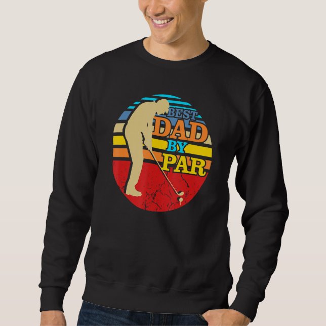 Sudadera Mejor Papá Por Par Golf Ball Tree Fathers Day Funn (Anverso)