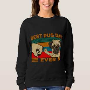 Sudadera Mejor Papa Pug que nunca camiseta clásica T-Shir e