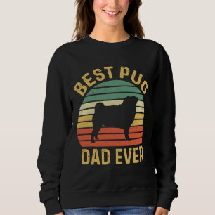 Sudadera Mejor Papá Pug Siempre Funny Dueño De Perro Pug Cl