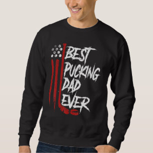 Sudadera Mejor papá que ha tirado de la bandera estadounide