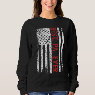 Sudadera Mejor Papá Que Nunca Bandera Estadounidense Para E