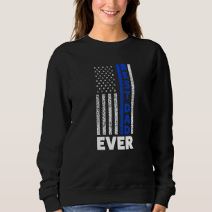 Sudadera Mejor Papá Que Nunca Cop Dad Bandera Americana