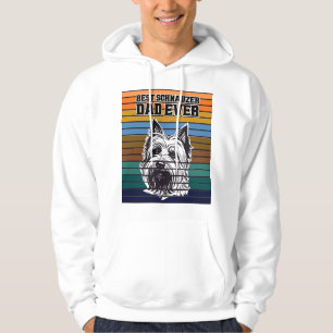 Sudadera Mejor Papá Schnauzer de Todos los Tiempos Retro Vi