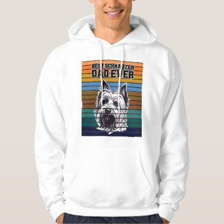 Sudadera Mejor Papá Schnauzer de Todos los Tiempos Retro Vi