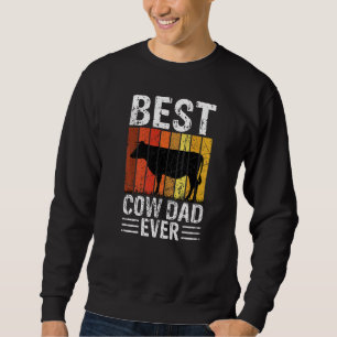 Sudadera Mejor Papá Vaca de Todos los Tiempos Granja de Vac