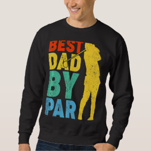 Sudadera Mejor Papá Vintage Por Par Golf Dad Golfer Padre
