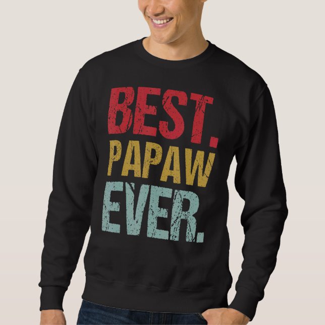 Sudadera Mejor Papas retro padre de nuevo papá (Anverso)