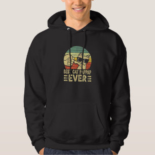 Sudadera Mejor Pappap de gato jamás Golpe Ajuste Día del Pa