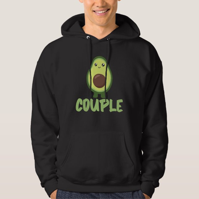 Sudadera Mejor Pareja Pareja Aguacate Mejor Media Mujer (Anverso)