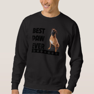Sudadera Mejor Paw de Boxer Bulldog Papá Padres Día Perro