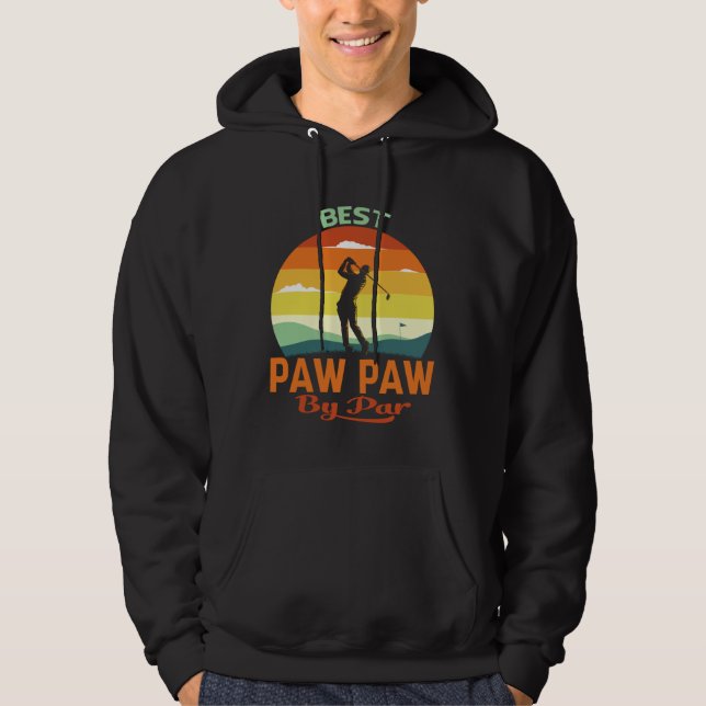 Sudadera Mejor Paw Paw Por Par Día del Padre Golf (Anverso)
