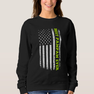 Sudadera Mejor PawPaw de Todos 4 de Julio Bandera Americana