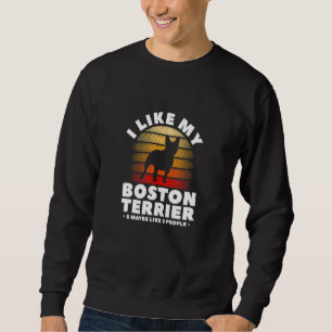 Sudadera Mejor Perro de Boston Terrier Mom Bostie Terrier D