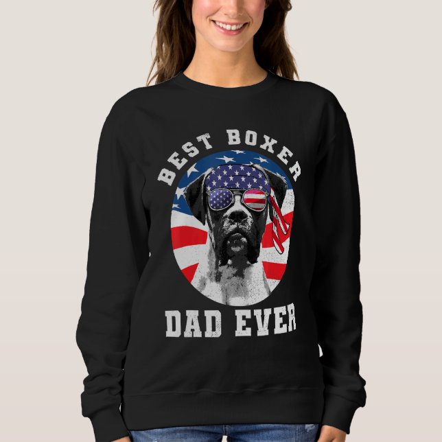 Sudadera Mejor perro de Boxer de la historia perro de EE. U (Anverso)