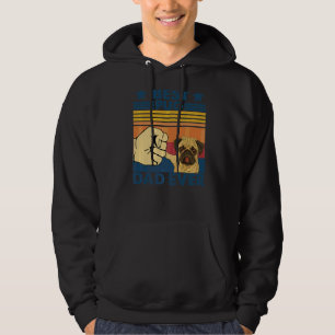 Sudadera Mejor Perro de Pug Papa Retro