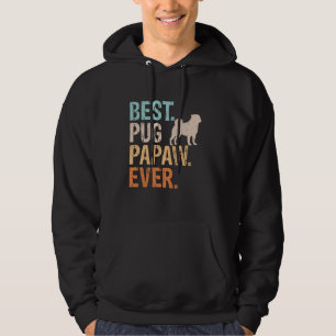 Sudadera Mejor Perro de Pug Papaw Ave Lover Abuelo Gracioso