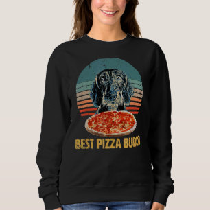 Sudadera Mejor Pizza Buddy Sweet Woodhair Dachshund ama